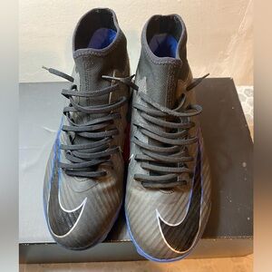 Nike Black and Blue Sneakers